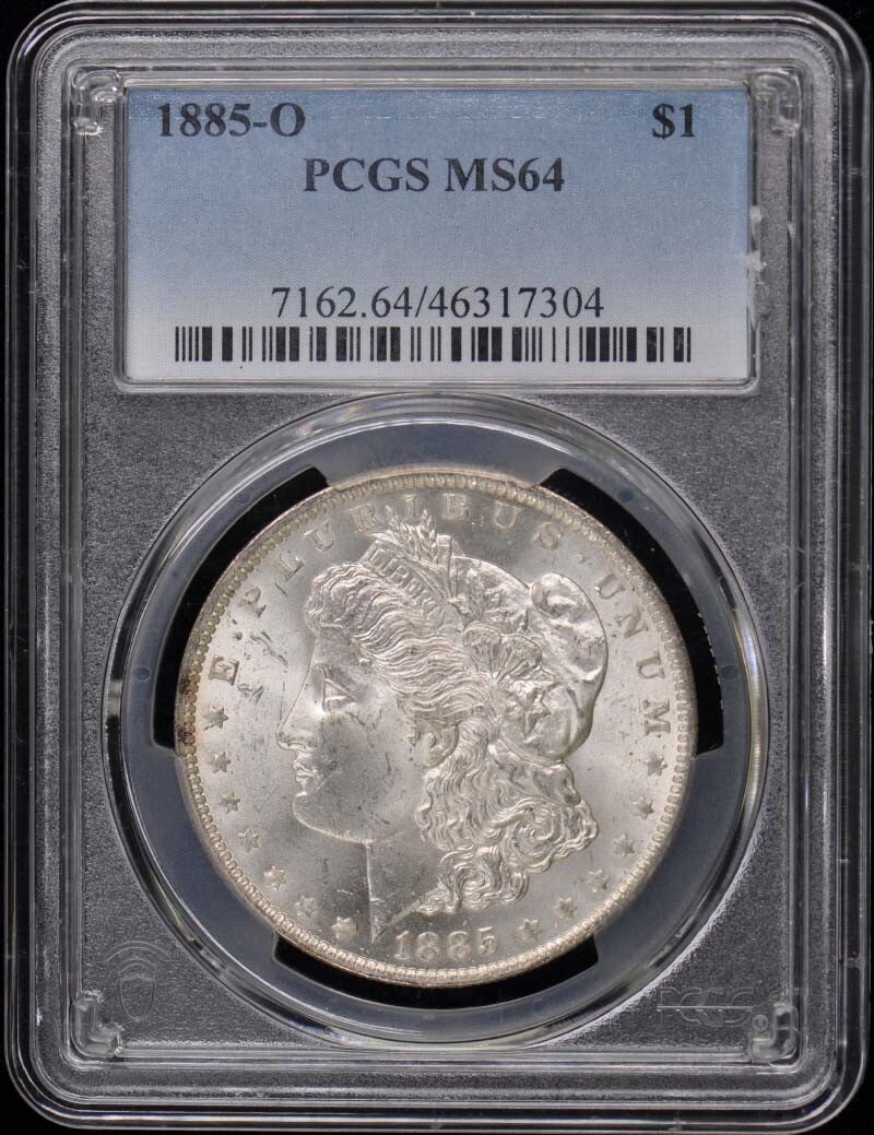 1885-O Morgan Dollar PCGS MS64 Uncirculated Coin (1 of 2)