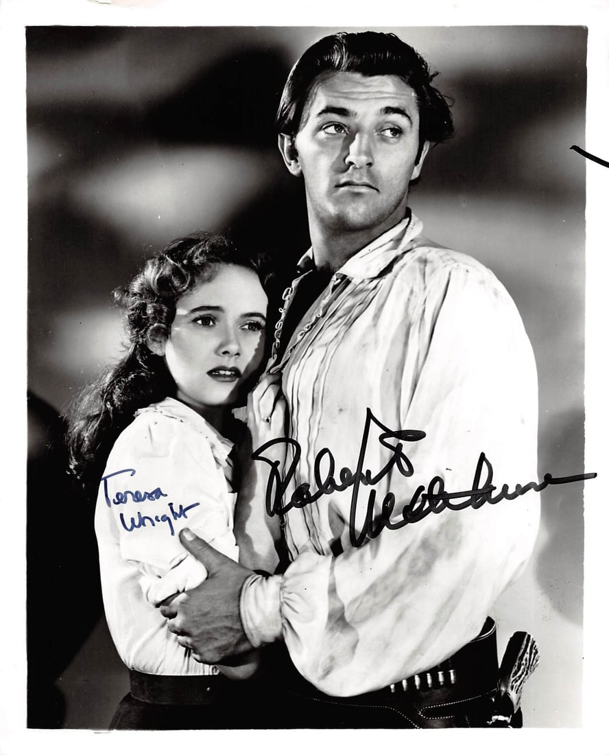 Tenesa Wright Robert Mitchum Signed 8x10 Photo The Story of GI Joe BAS Authenticated (1 of 5)