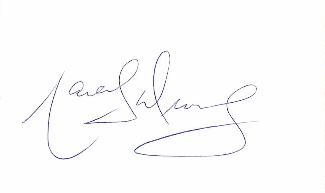 Marcel Dionne Signed 3x5 Index Card Beckett Authenticated (1 of 1)