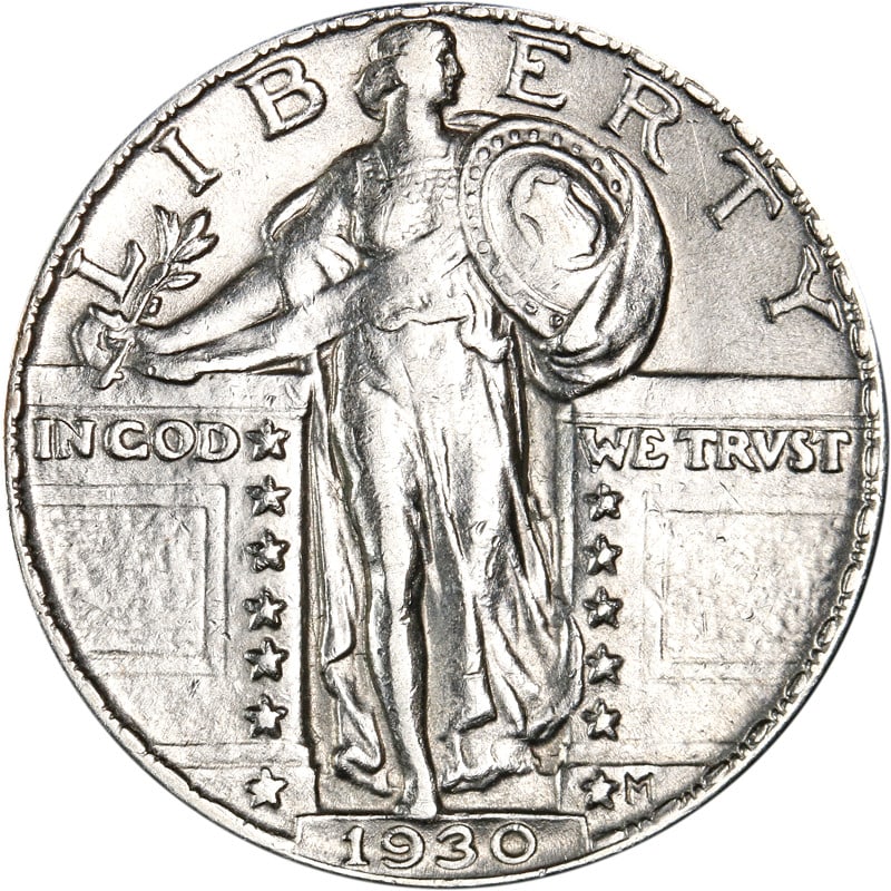 1930-P Standing Liberty Quarter Silver Coin Circulated (1 of 2)