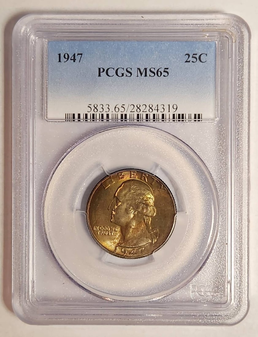 1947 P Washington Quarter Silver PCGS MS-65 Uncirculated (1 of 4)