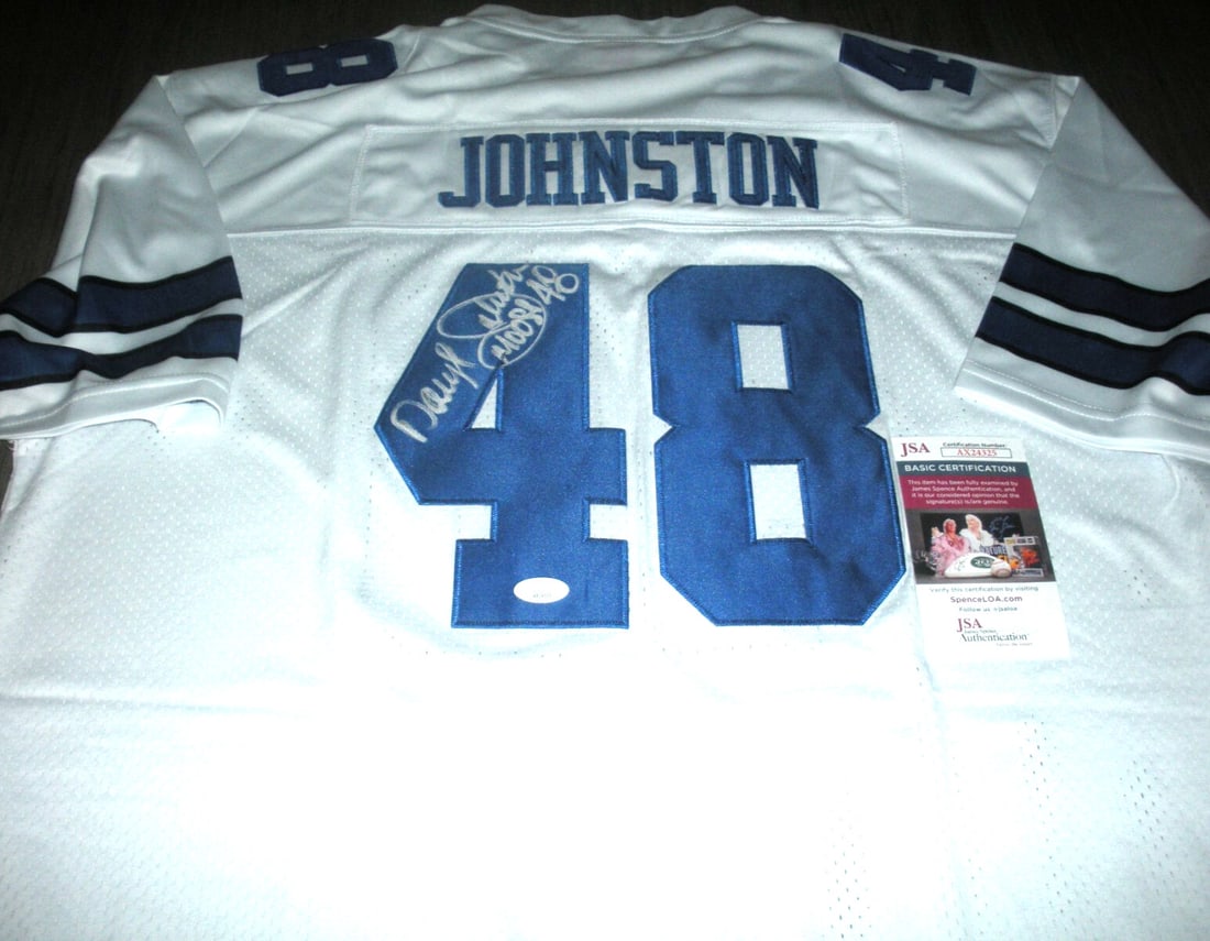 Darryl Johnston Signed Mitchell & Ness Jersey Cleveland Browns BAS Authenticated (1 of 2)