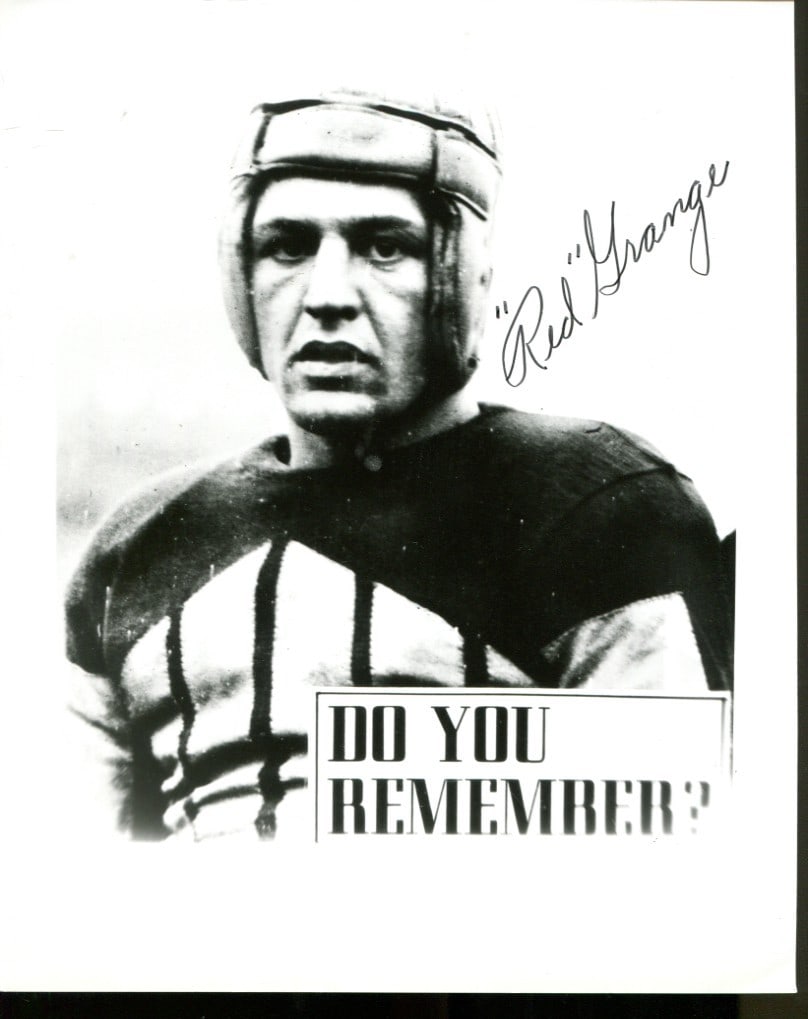 Red Grange Autographed 8x10 Photo PSA/DNA Certified NFL Memorabilia (1 of 2)