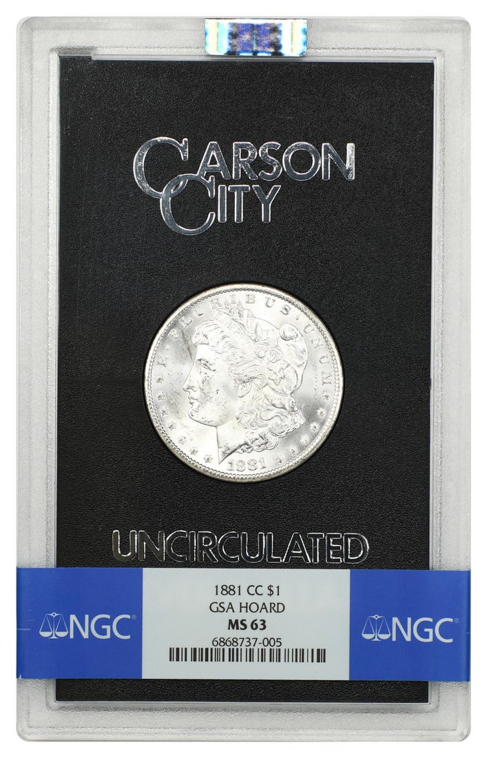 1881-CC Morgan Dollar NGC MS63 with Box and COA (1 of 5)