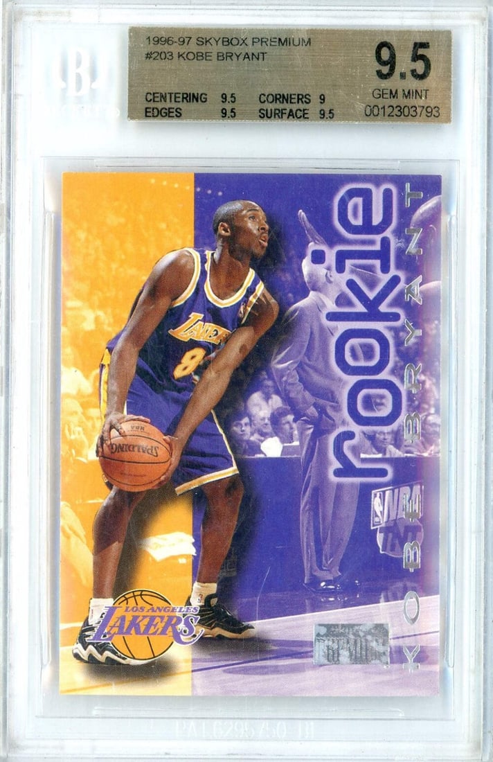 1996 Skybox Premium Kobe Bryant #203 Rookie Card BGS 9.5 (1 of 2)