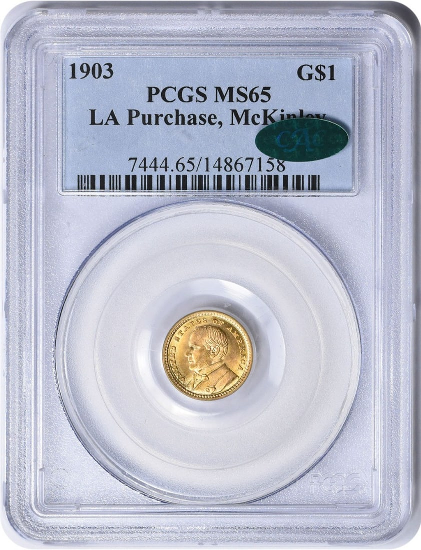 1903 McKinley $1 Gold Coin MS65 PCGS Commemorative Limited 17500 (1 of 4)