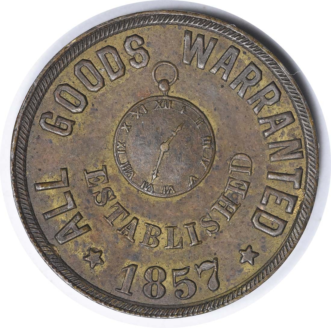 1876 Lingg & Bros. Copper Merchant Token R-PA-PH-222B AU Uncertified (1 of 2)