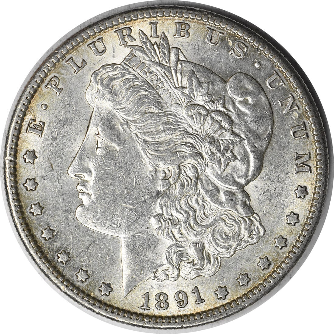 1891-S Morgan Silver Dollar AU Uncertified 90% Silver Coin (1 of 2)