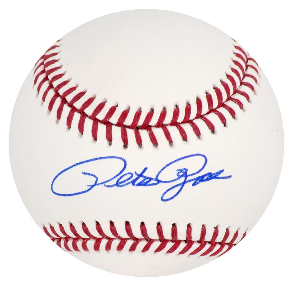Pete Rose Signed Rawlings MLB Baseball with COA (1 of 1)