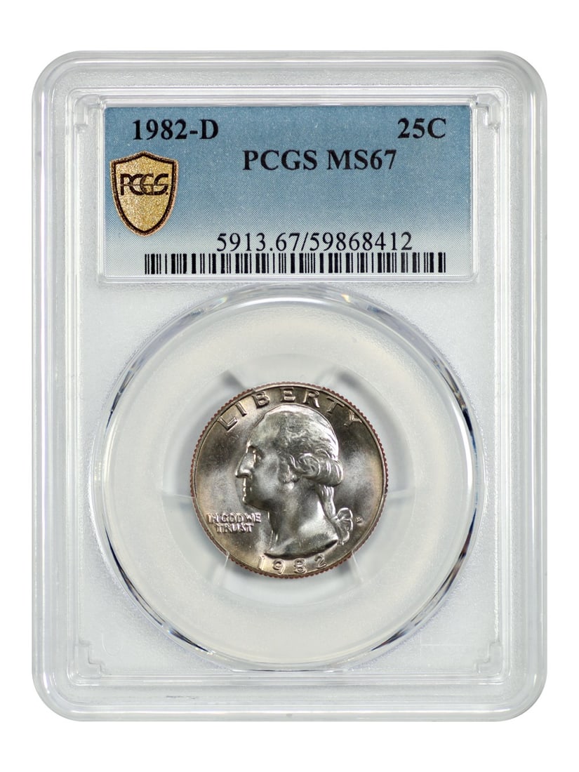 1982-D Washington Quarter PCGS MS67 Uncirculated (1 of 4)