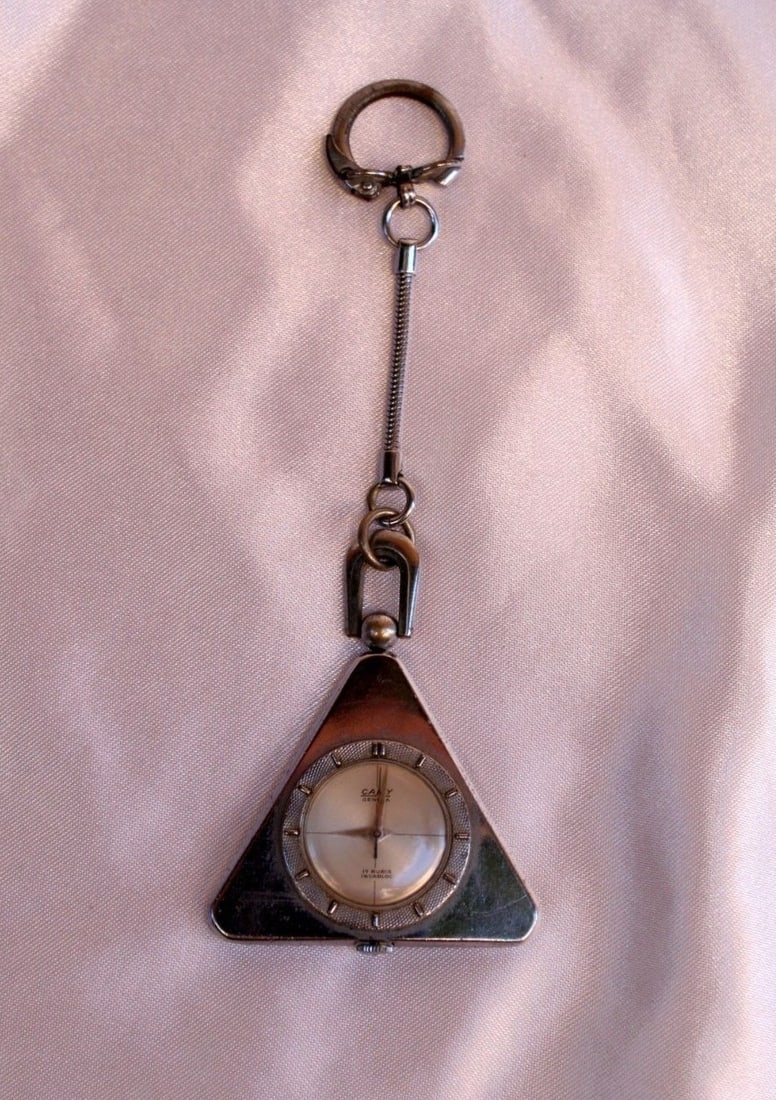 1960s Camy Automatic Swiss Pocket Watch 17 Rubies Stainless Steel (1 of 7)