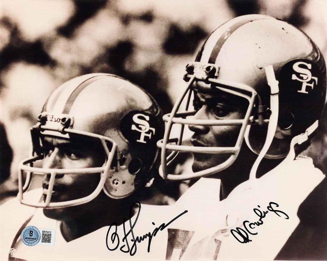 O.J. Simpson Al Cowlings Signed 8x10 Photo BAS Authenticated (1 of 1)