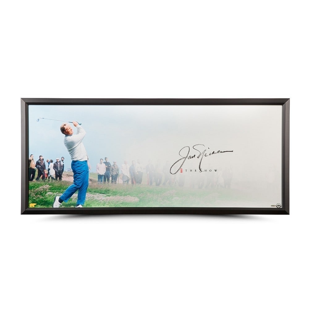 Jack Nicklaus Autographed 20x46 Original Framed Photo Upper Deck Authentication (1 of 5)