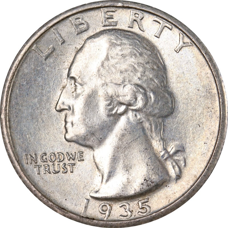 1935-S Washington Quarter Silver Coin San Francisco Mint (1 of 2)