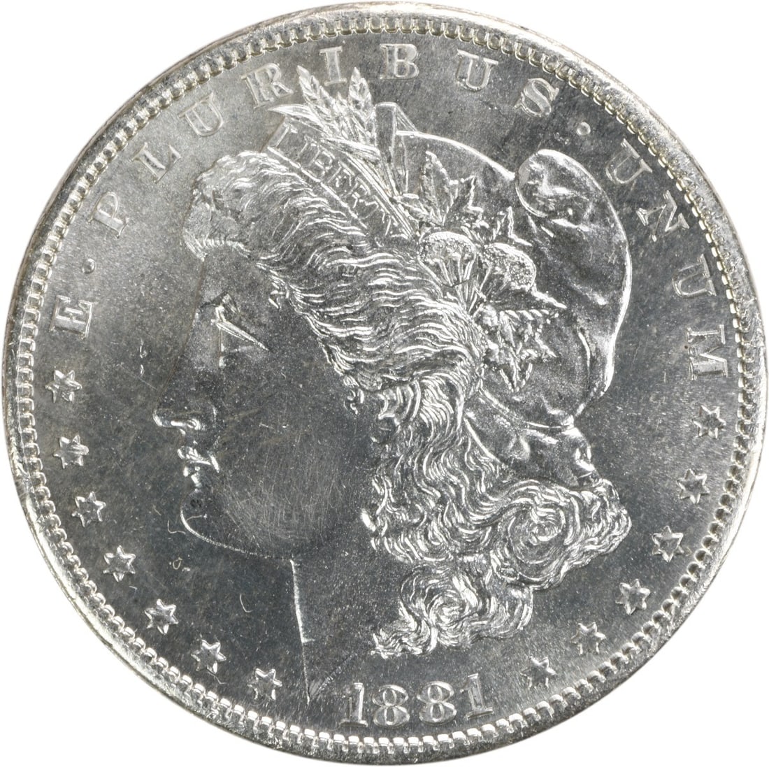 1881-S Morgan Silver Dollar Choice BU Uncertified Silver Coin (1 of 2)