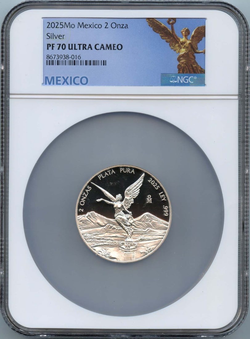 2025 Mexico 2 Onza Libertad Silver NGC PF70UC Low Mintage 300 (1 of 2)