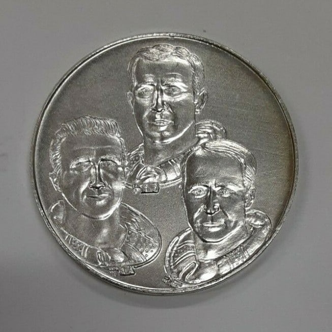 Apollo 15 1971 .999 Silver Medal by Deschler & Sohn (1 of 2)