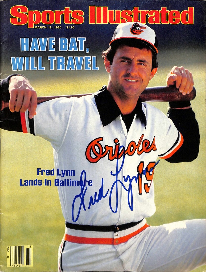 Fred Lynn Signed Sports Illustrated Magazine March 18 1985 Beckett Certified (1 of 1)