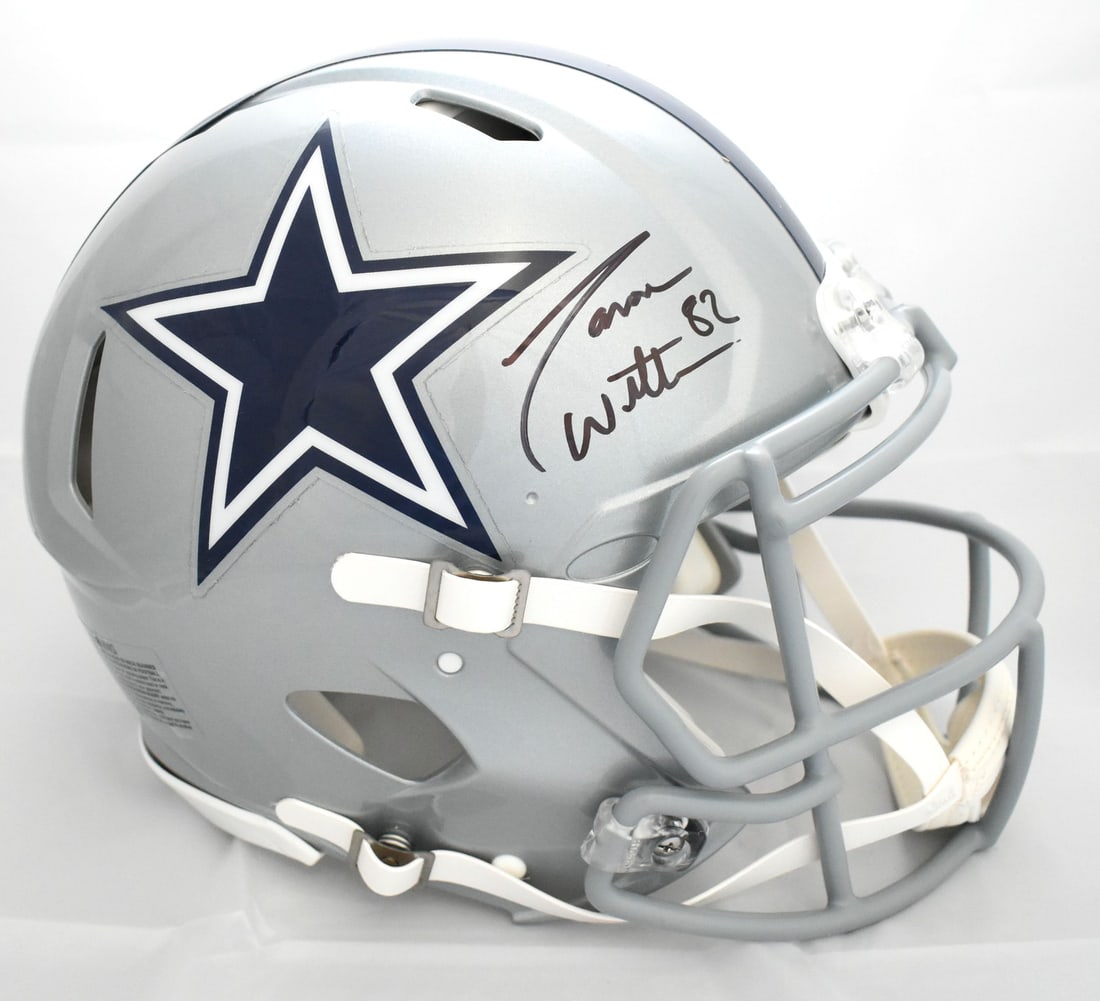 Jason Witten Autographed Dallas Cowboys Speed Helmet with Beckett Hologram (1 of 5)