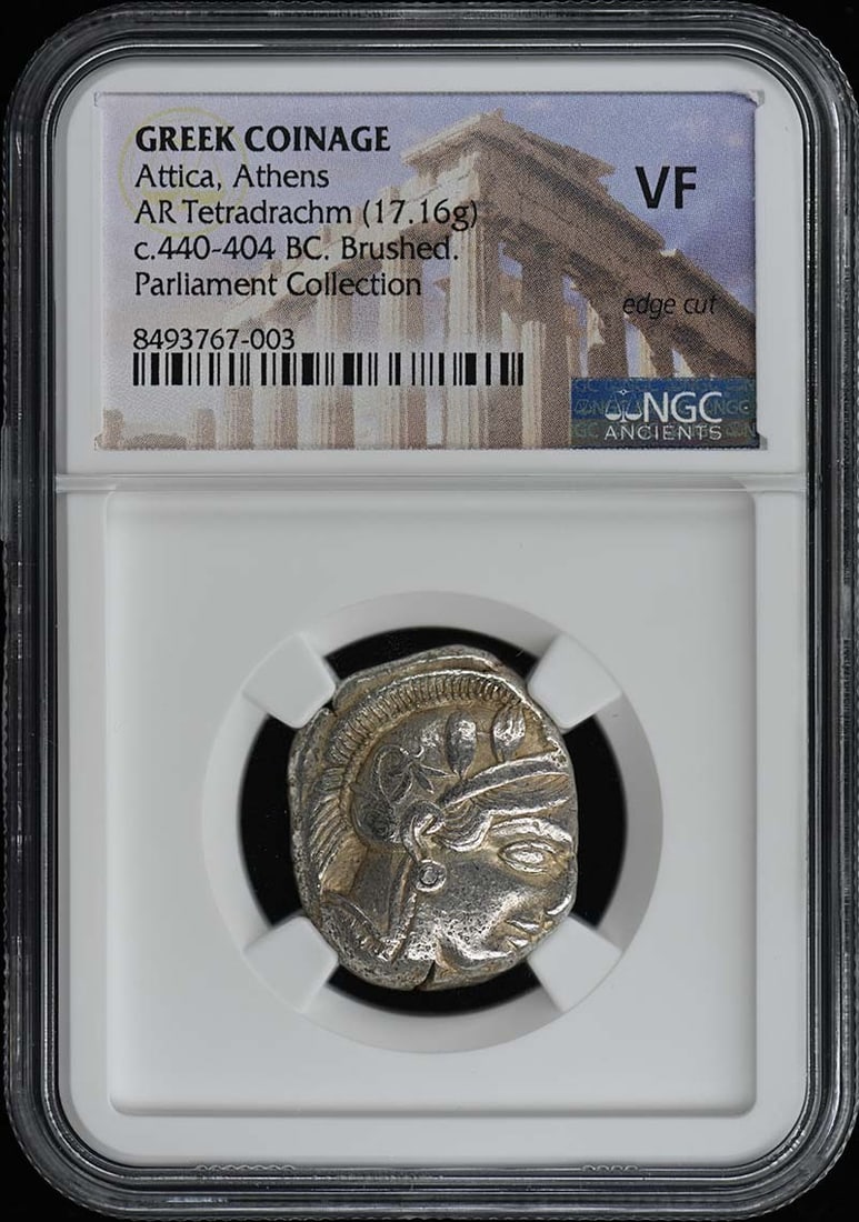 Attica Athens Greek Coin AR Tetradrachm NGC VF20 Certified (1 of 4)
