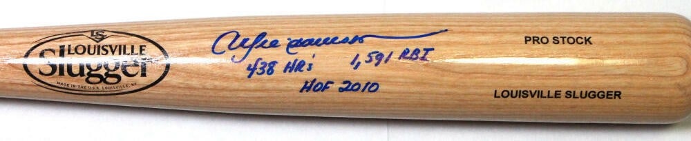 Andre Dawson Autographed Blonde Louisville Slugger Bat with 3 Inscriptions JSA Authenticated (1 of 5)
