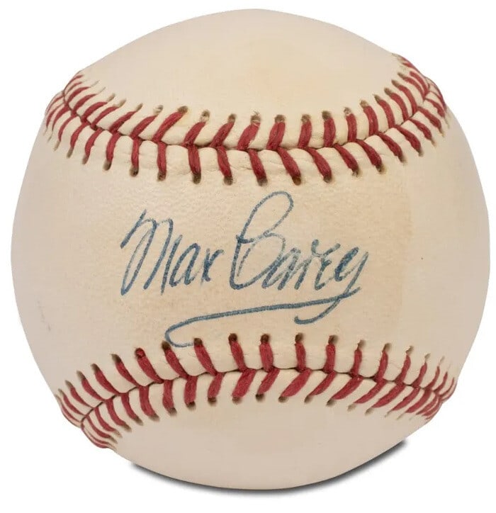 Max Carey 1960s Signed Baseball with PSA DNA Beckett COA (1 of 9)