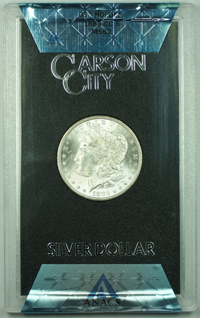 1883-CC GSA Morgan Silver Dollar ANACS MS62 with Box and COA (1 of 3)