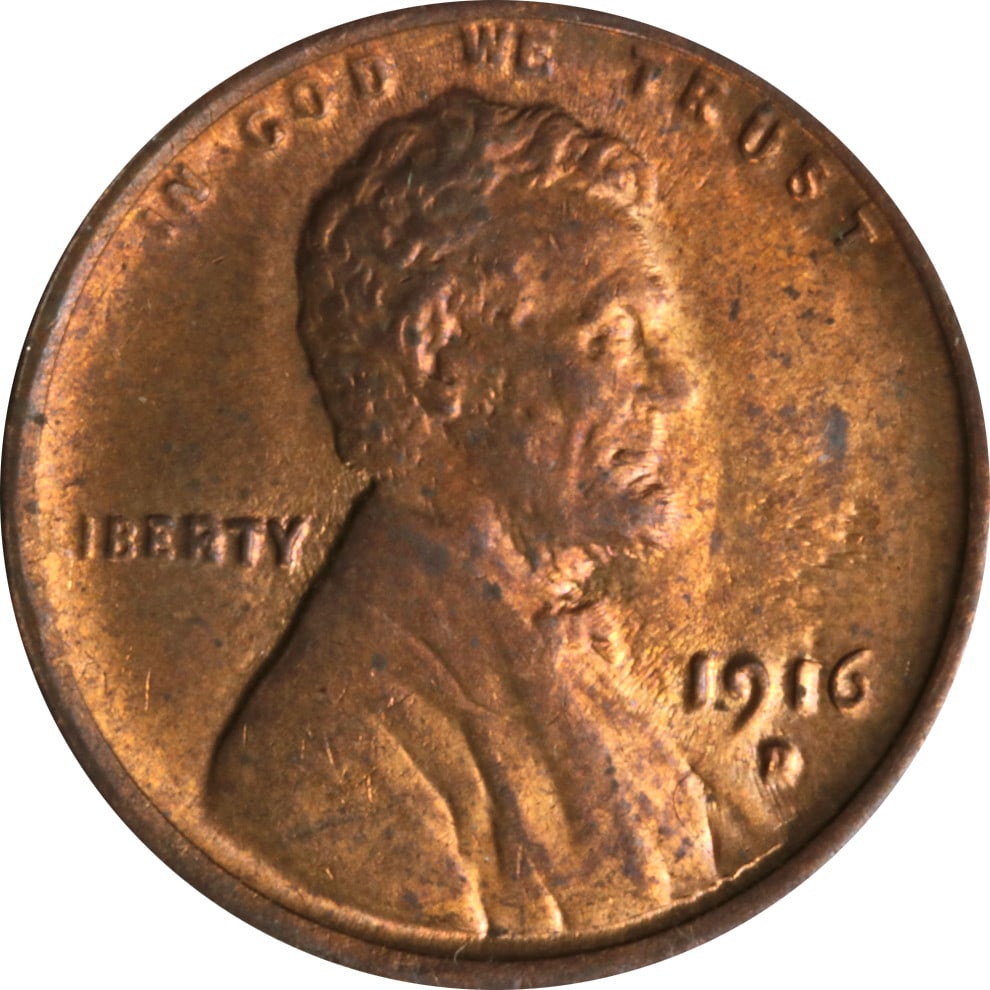 1916-D Lincoln Cent Copper Coin Circulated Denver Mint (1 of 2)