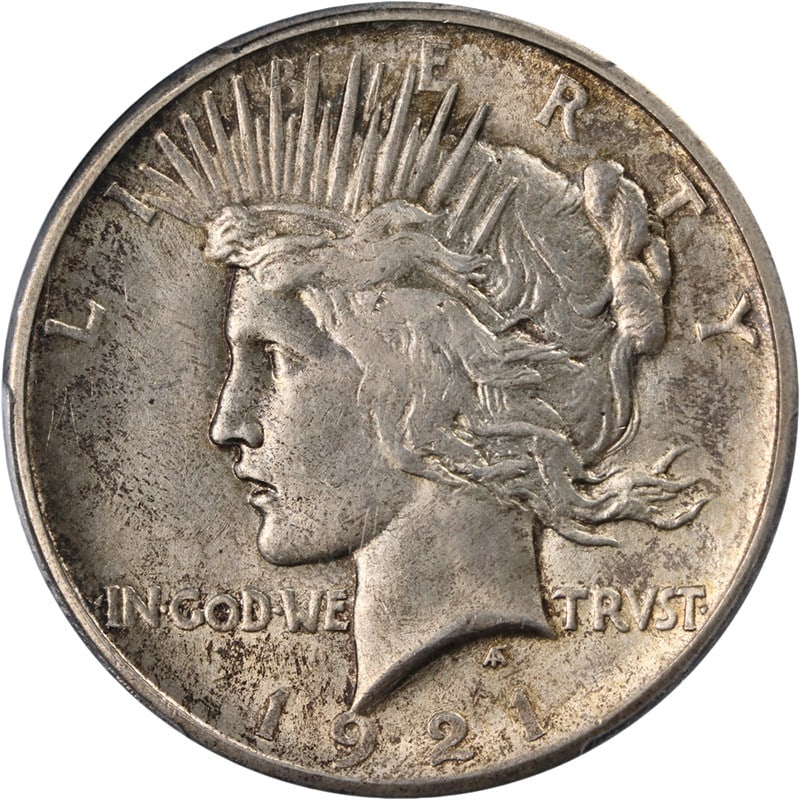 1921 Peace Dollar PCGS MS64 Silver Key Date Coin (1 of 4)