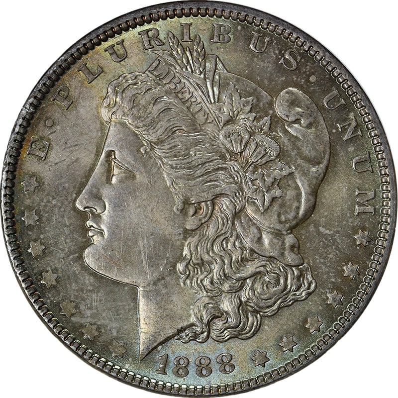 NGC MS63 1888 Morgan Dollar Philadelphia Mint Silver Coin (1 of 4)