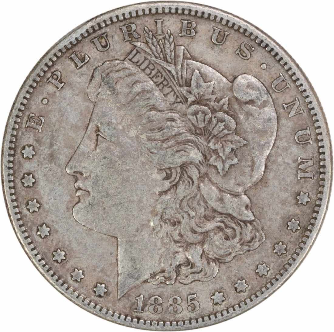 1885 San Francisco Morgan Dollar 90 Percent Silver EF Uncertified (1 of 2)
