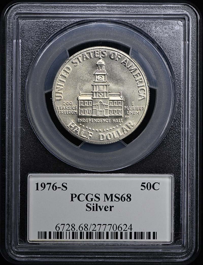 1976-S Silver Kennedy Half Dollar PCGS MS68 Uncirculated (1 of 2)
