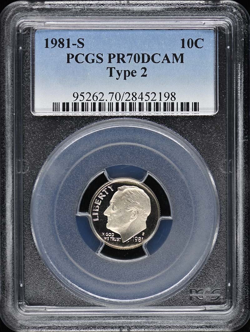 1981-S Roosevelt Dime PCGS PR70DCAM Uncirculated (1 of 4)