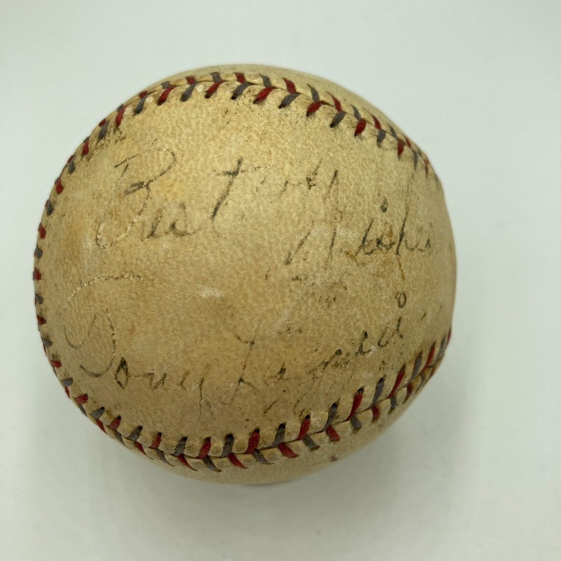 Tony Lazzeri Signed 1927 Official AL Baseball with PSA LOA (1 of 5)