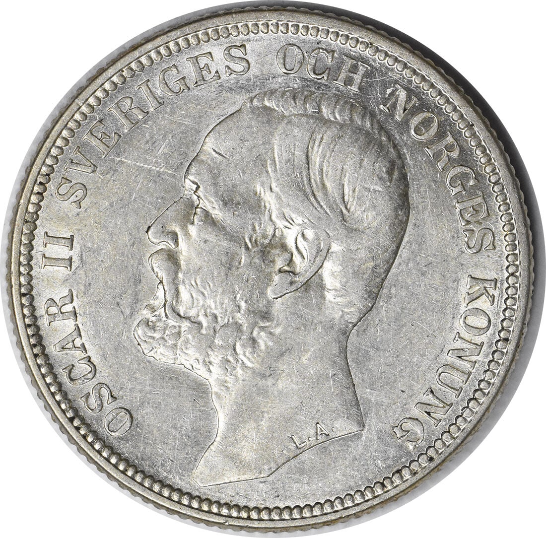 1904 Sweden 2 Kronor Coin KM761 AU Circulated Uncertified (1 of 2)