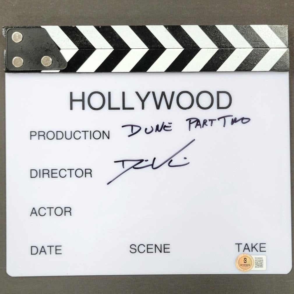 Denis Villeneuve Signed Dune Part Two Clap Board Beckett Certified (1 of 3)