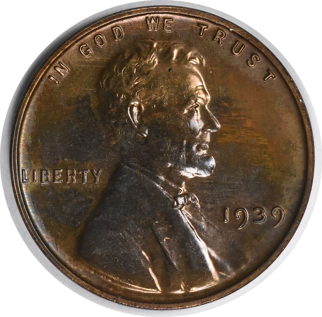 1939 Lincoln Cent Choice Proof Uncertified Copper Coin (1 of 2)