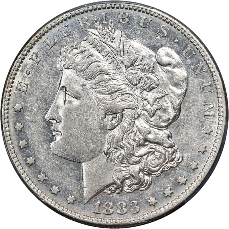 1883-S Morgan Silver Dollar PCGS AU53 Blast White Strong Strike (1 of 4)