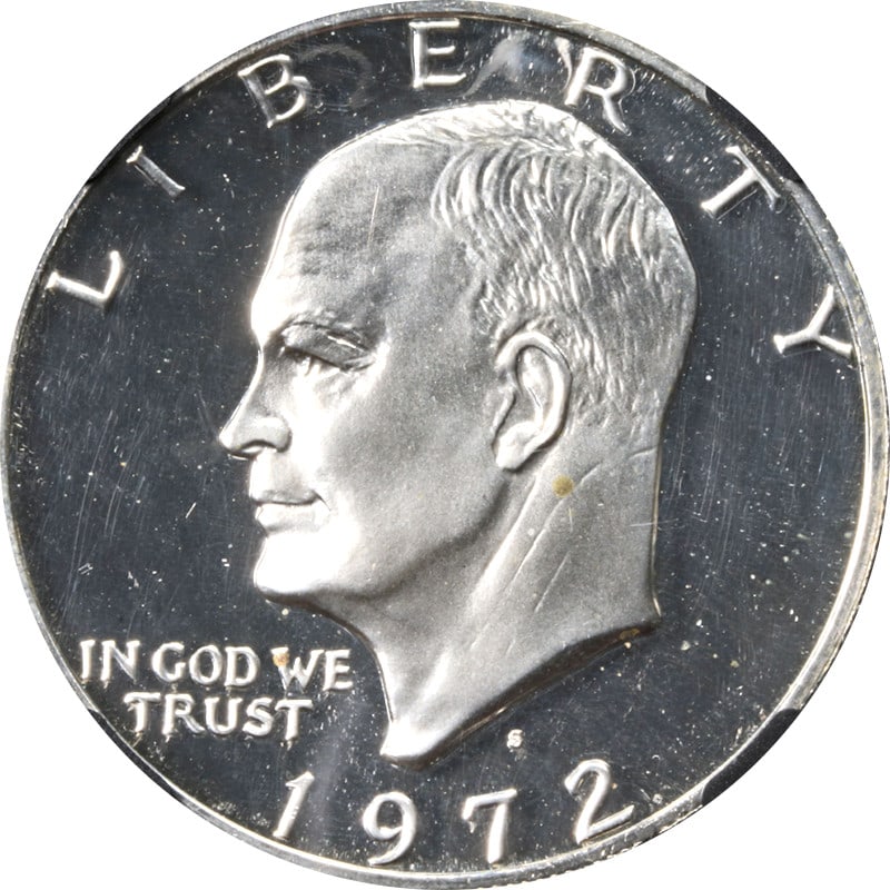 1972-S Eisenhower Dollar Silver Proof NGC Gem with Charlie Duke Signature (1 of 4)