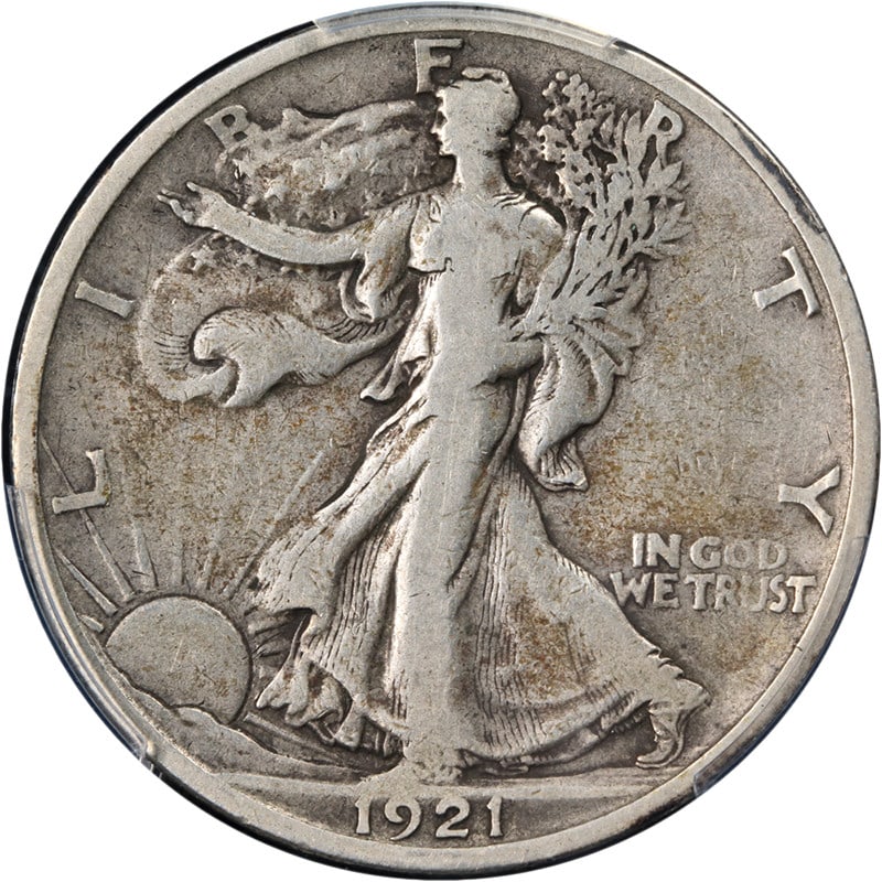 1921-S Walking Liberty Half PCGS VF20 Silver Coin Great Eye Appeal (1 of 4)