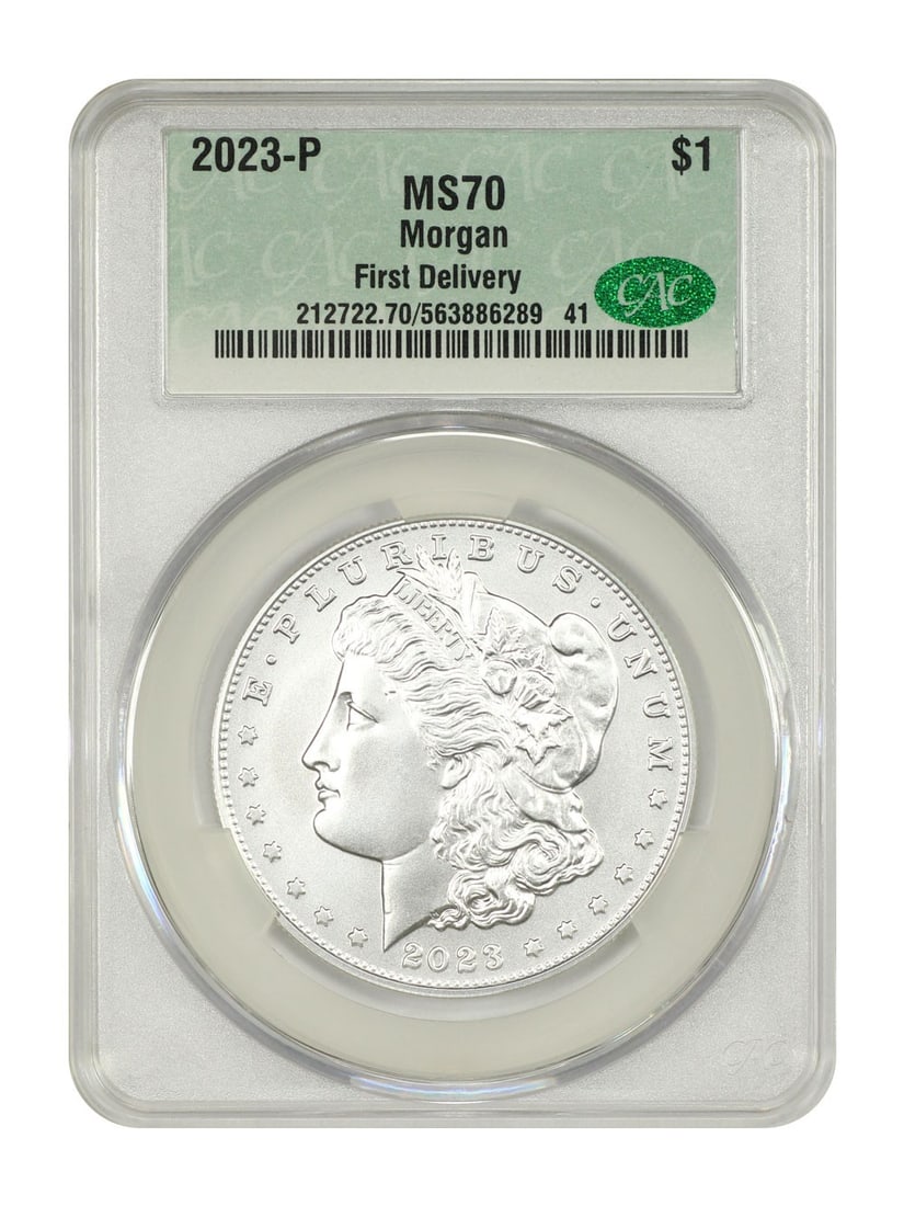 2023-P Morgan Dollar Uncirculated CACG MS70 First Delivery (1 of 4)