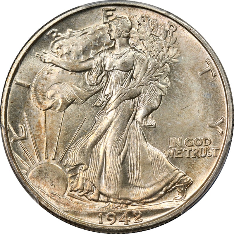 1942-D Walking Liberty Half Dollar PCGS MS65 Silver Uncirculated (1 of 4)