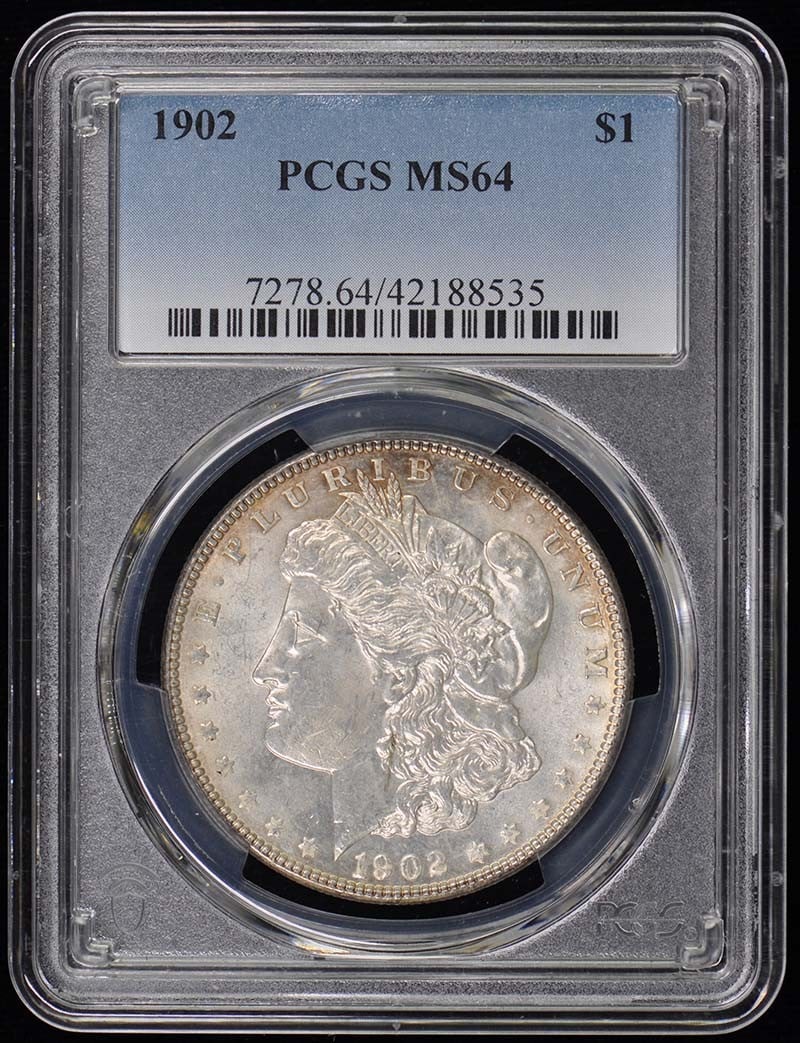 1902 Morgan Dollar PCGS MS64 Uncirculated Philadelphia Mint (1 of 2)