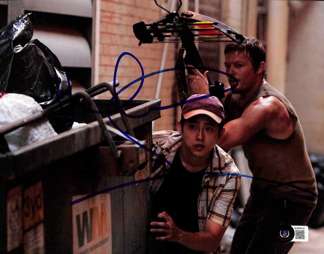 Norman Reedus Signed 8x10 Photo Daryl The Walking Dead Beckett Certified (1 of 1)