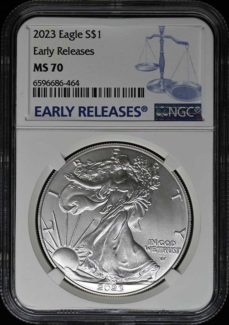 2023 Eagle S$1 NGC MS70 Early Releases Coin (1 of 2)