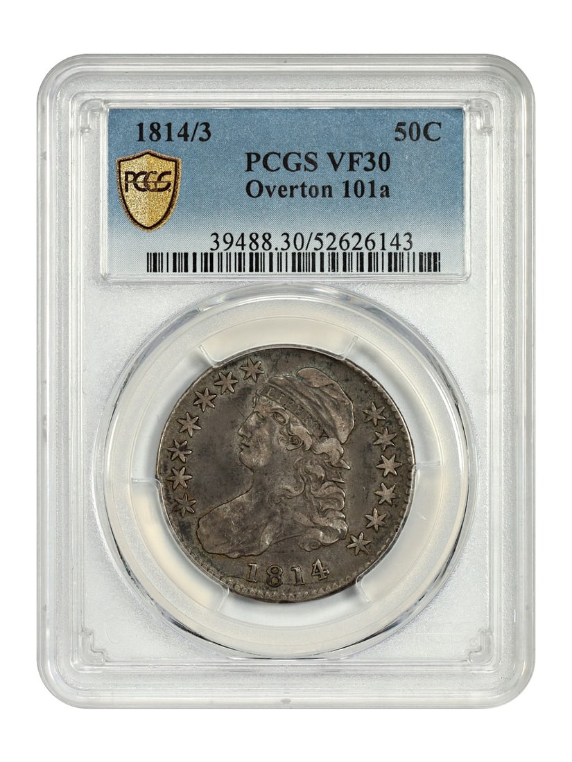 PCGS VF30 1814 Overton-101a Capped Bust Half Dollar 50C Coin (1 of 4)