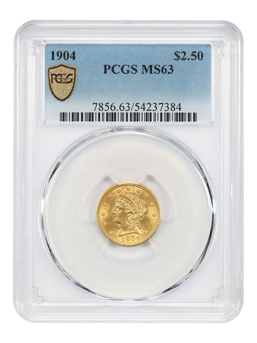 1904 Liberty Head $2.50 Gold Coin PCGS MS63 Certified (1 of 4)