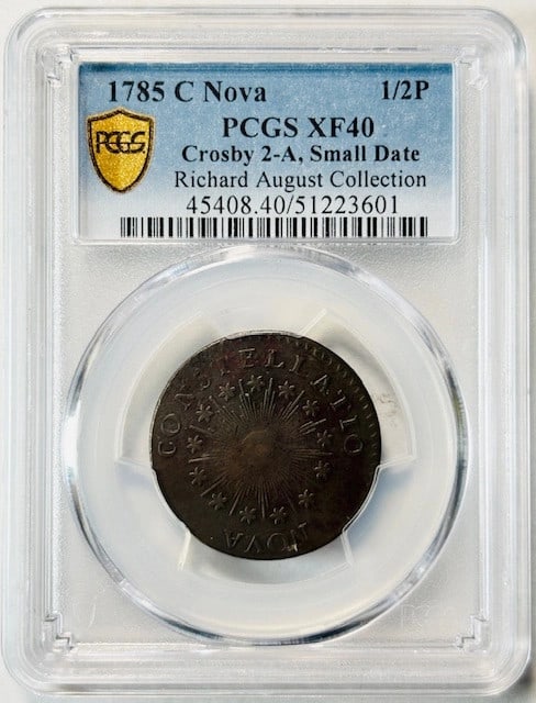 1785 Nova Constellatio Silver Coin PCGS XF40 BN Small Date (1 of 3)
