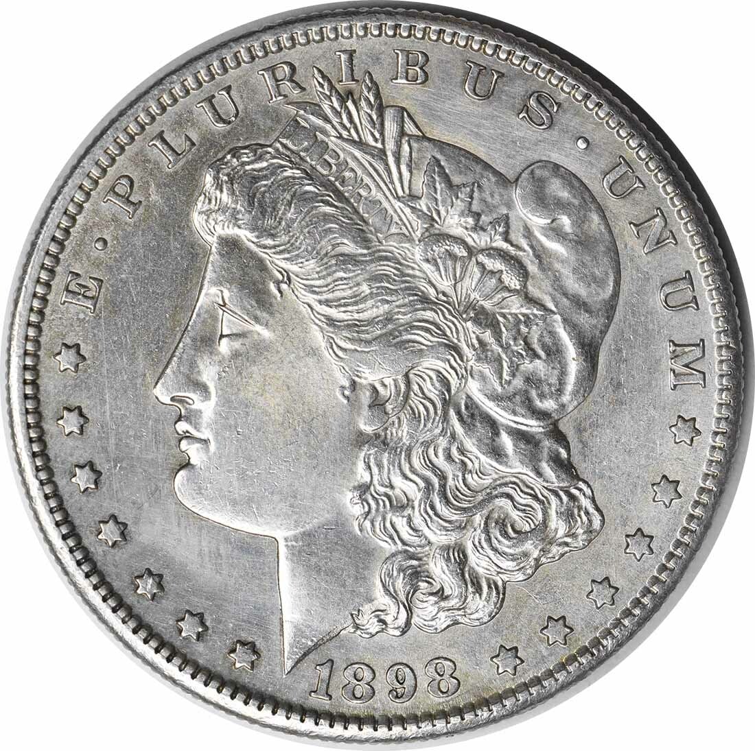 1898-S Morgan Silver Dollar AU Uncertified 90% Silver Coin (1 of 2)