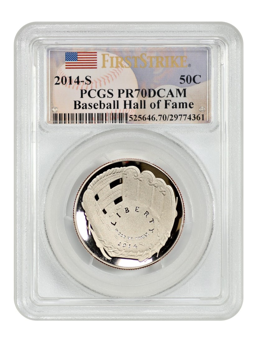 2014-S 50C Baseball Hall of Fame PCGS PR70DCAM First Strike (1 of 4)